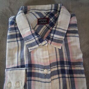 NWT Ladies UNTUCKit Long Sleeve Shirt - Size 10 Regular - "De Toren"